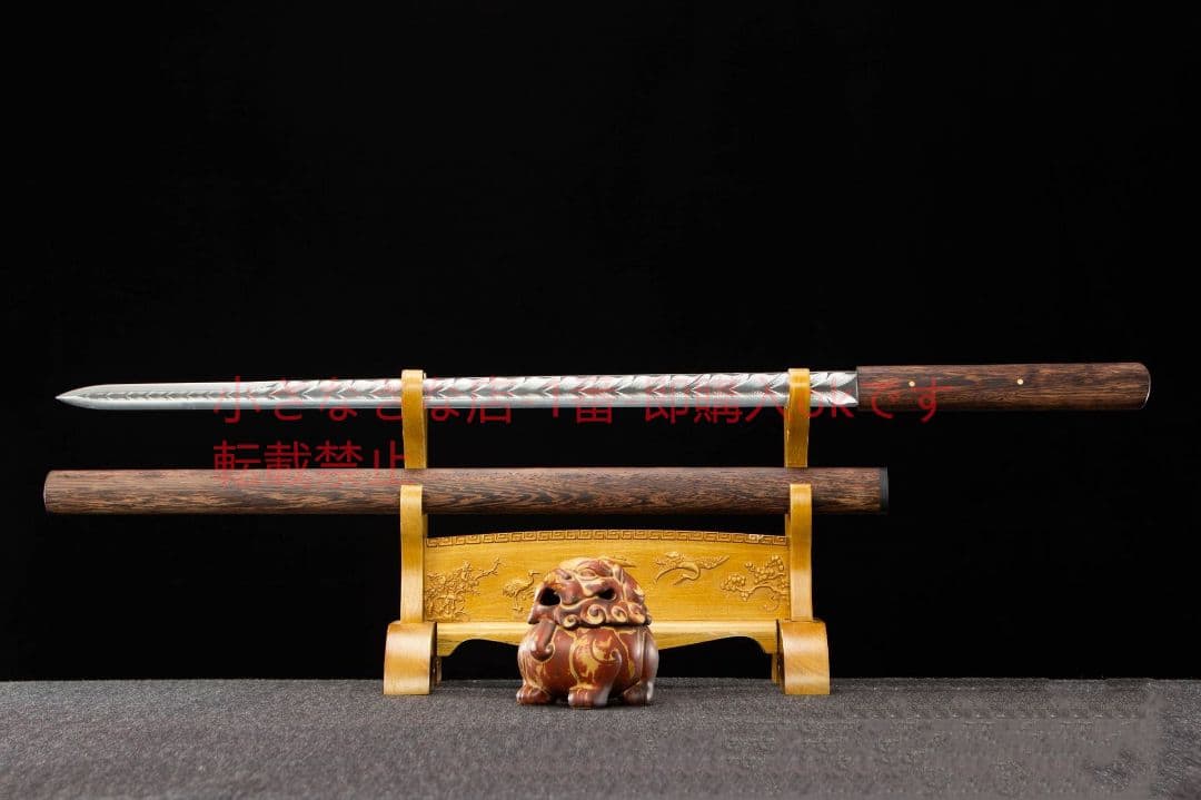 赤陽諸刃唐剣-高性能ステンレス鋼 武具 刀装具 日本刀 唐剣 模擬刀 居合刀