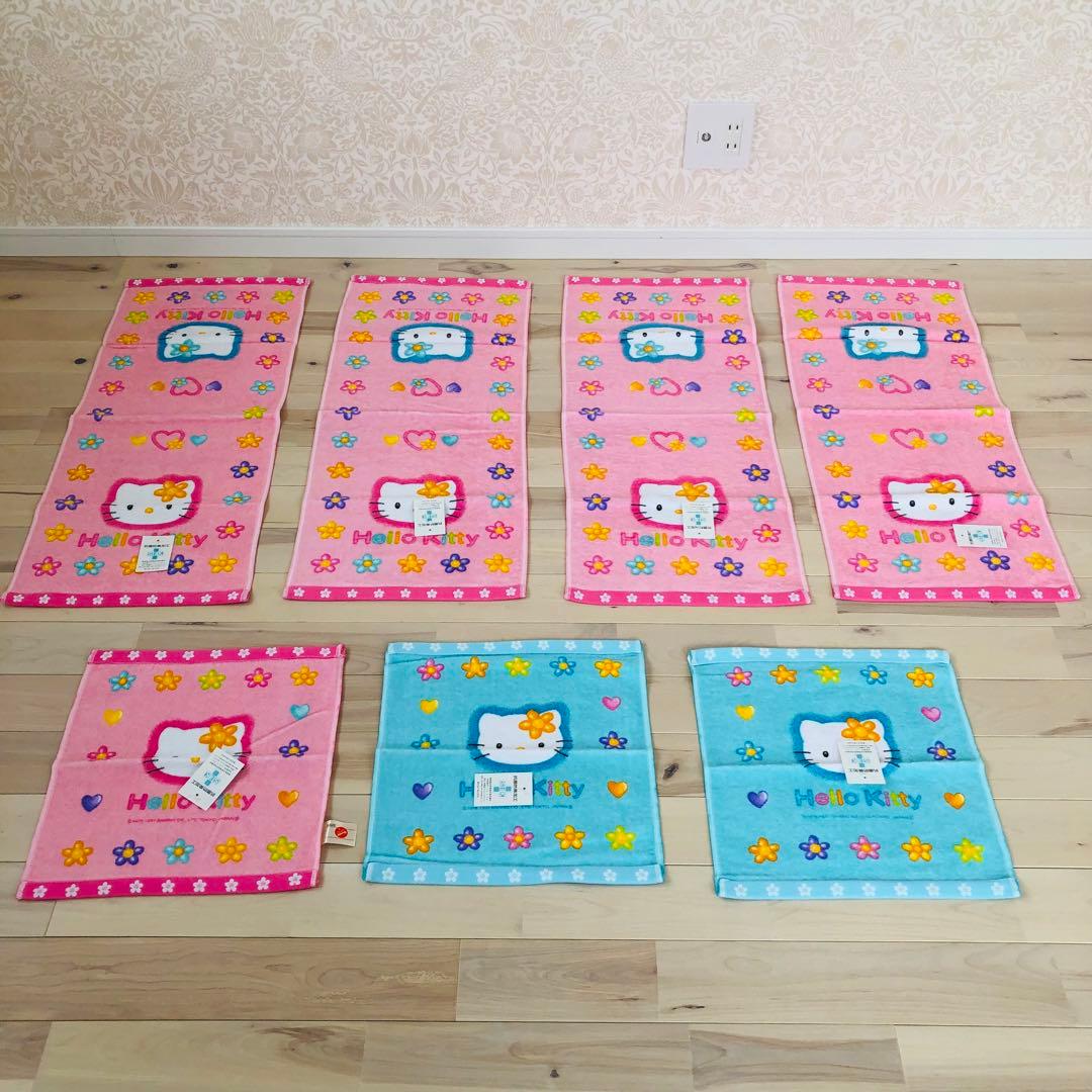 【サンリオ】平成　お花キティ　レアなハローキティ　タオル　まとめ売り