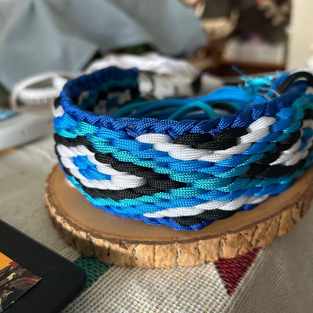 ⭐︎くますけ⭐︎ページ　ハーフチョークチェーン　大型犬　小型犬　パラコード