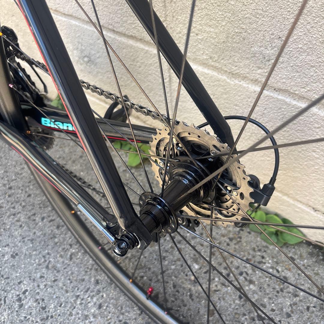 【再値下/軽量】Bianchi FENICE PRO(黒×ピンク) サイズ55