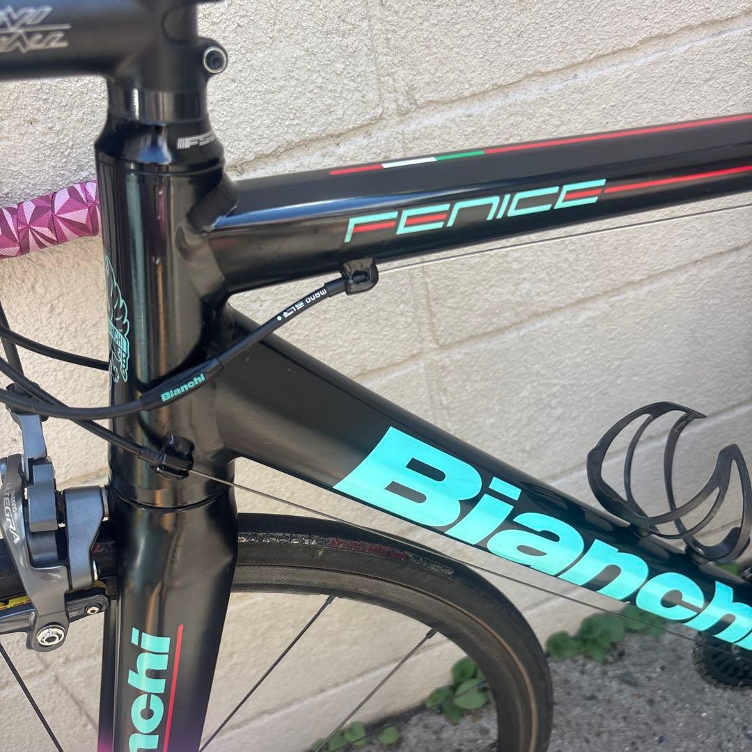 【再値下/軽量】Bianchi FENICE PRO(黒×ピンク) サイズ55