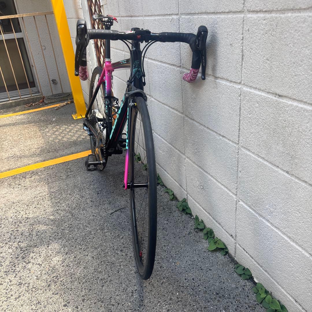 【再値下/軽量】Bianchi FENICE PRO(黒×ピンク) サイズ55