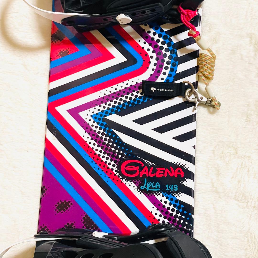 GALENA 143cm×FEZ S/M スノーボード、ビィンディングセット