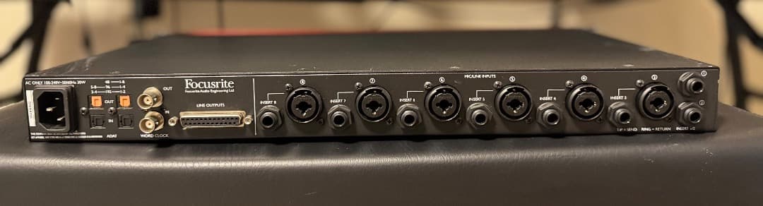 Focusrite Clarett 8Pre マイクプリアンプ