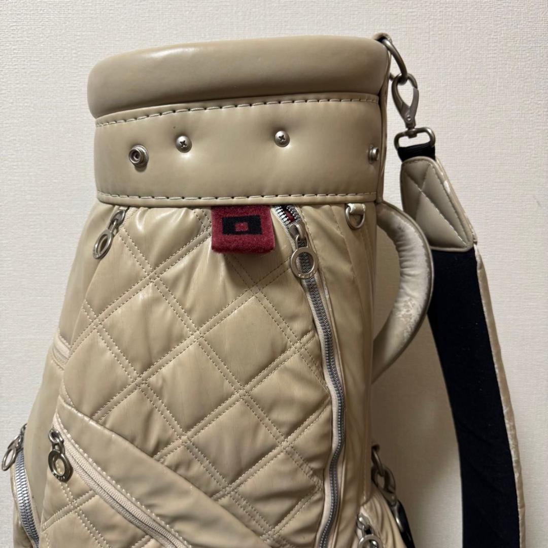 ONOFF オノフ キャディバッグ ゴルフバッグ ソフトタッチ本革調