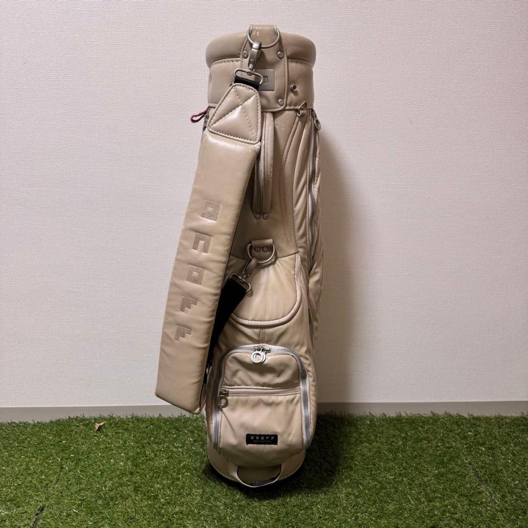 ONOFF オノフ キャディバッグ ゴルフバッグ ソフトタッチ本革調