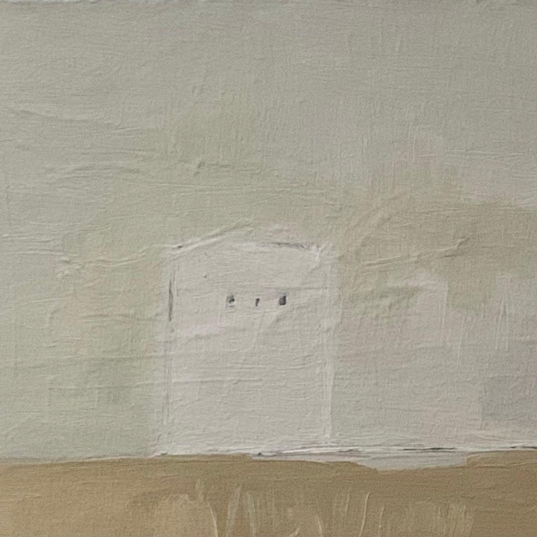 「家 2」 油彩 油絵 木製パネルに油彩 現代美術 oil on board 絵