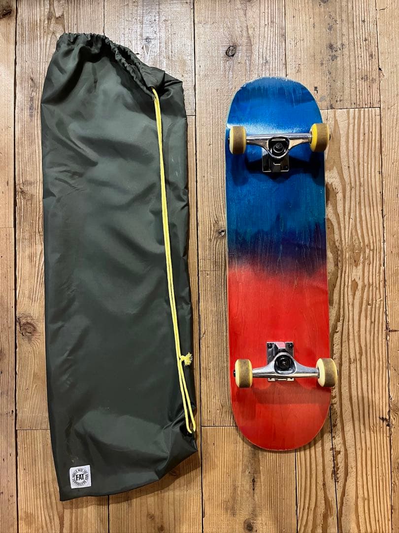 グラデーションスケートボード（青赤）コンプリート