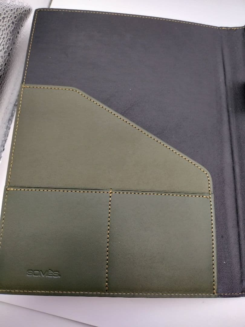 SOMÈS SADDLE オリーブグリーン ノートパッド