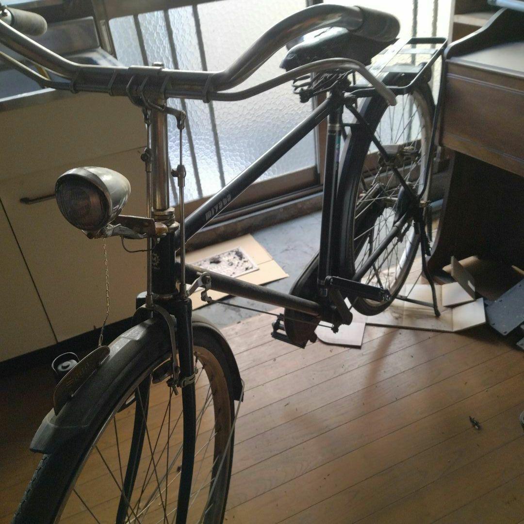 レトロ自転車　要タイヤ交換　サビあり