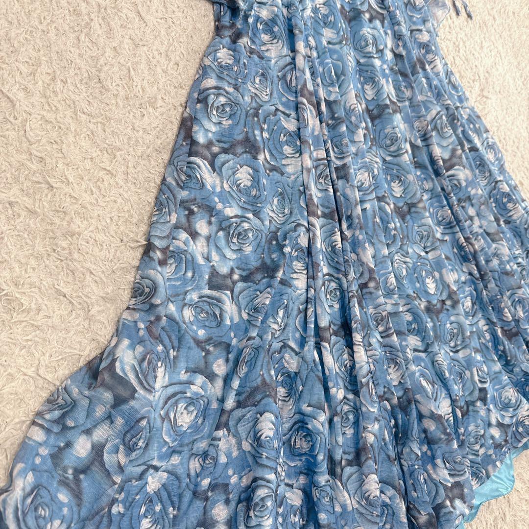 プリマブティック　社交ダンス衣装ドレス薔薇柄