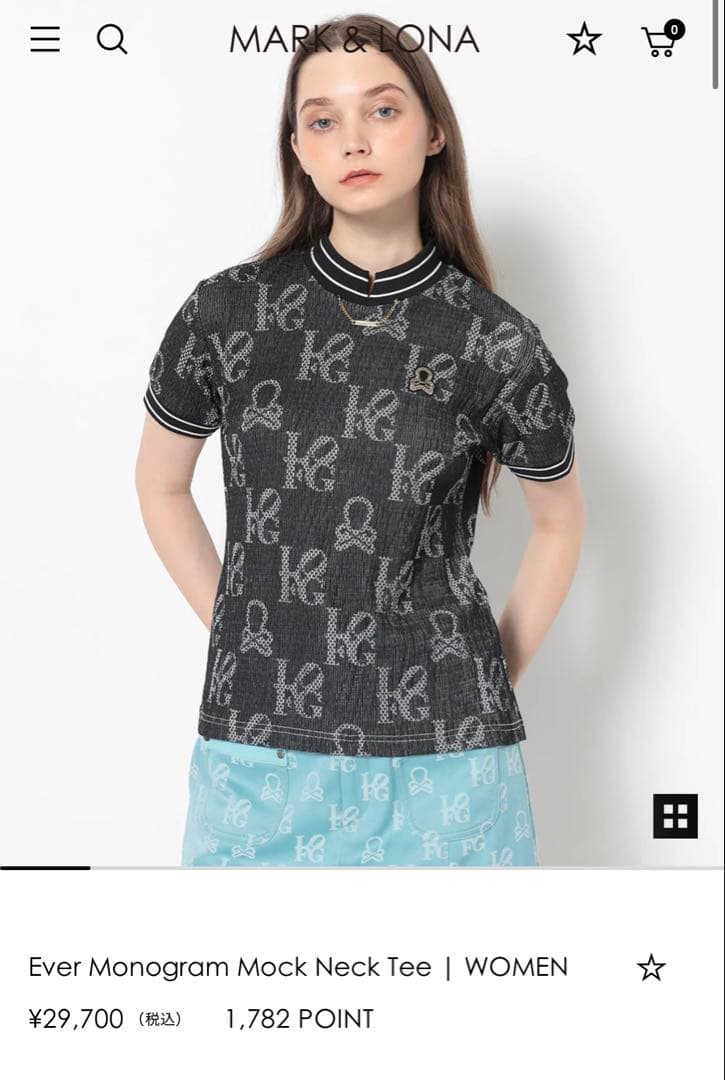 マークアンドロナ　モックネック