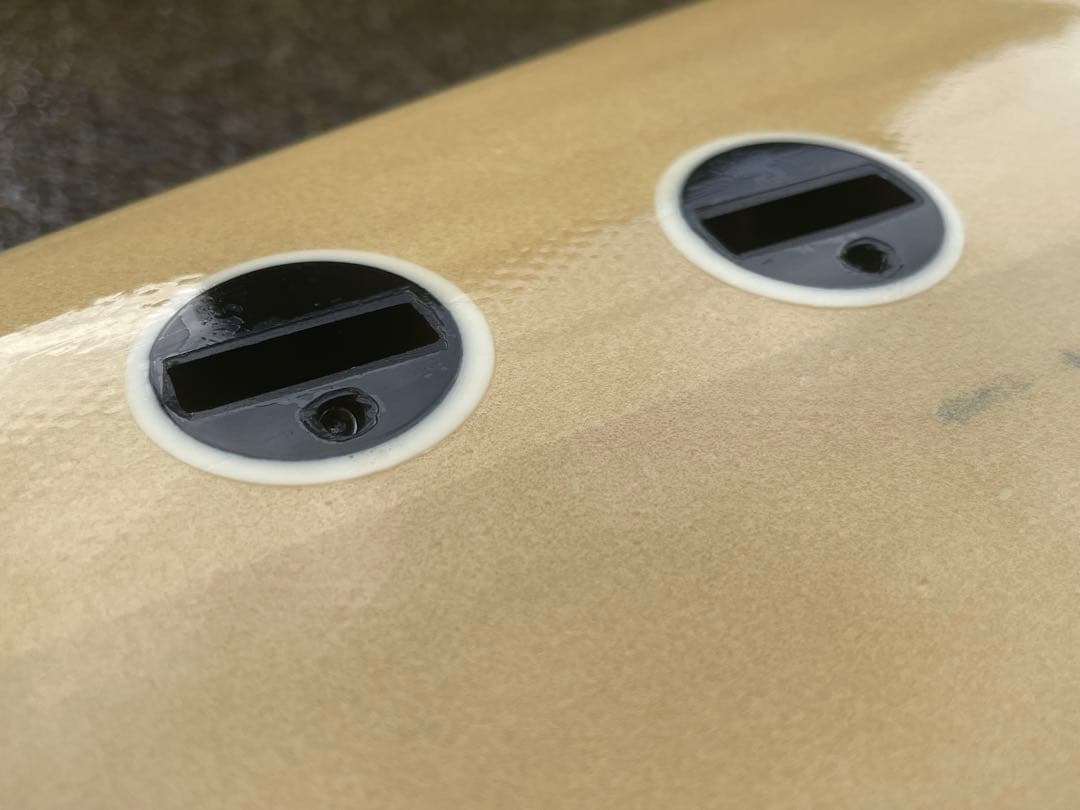 ロングボード ベージュ フィン付き　送料込み