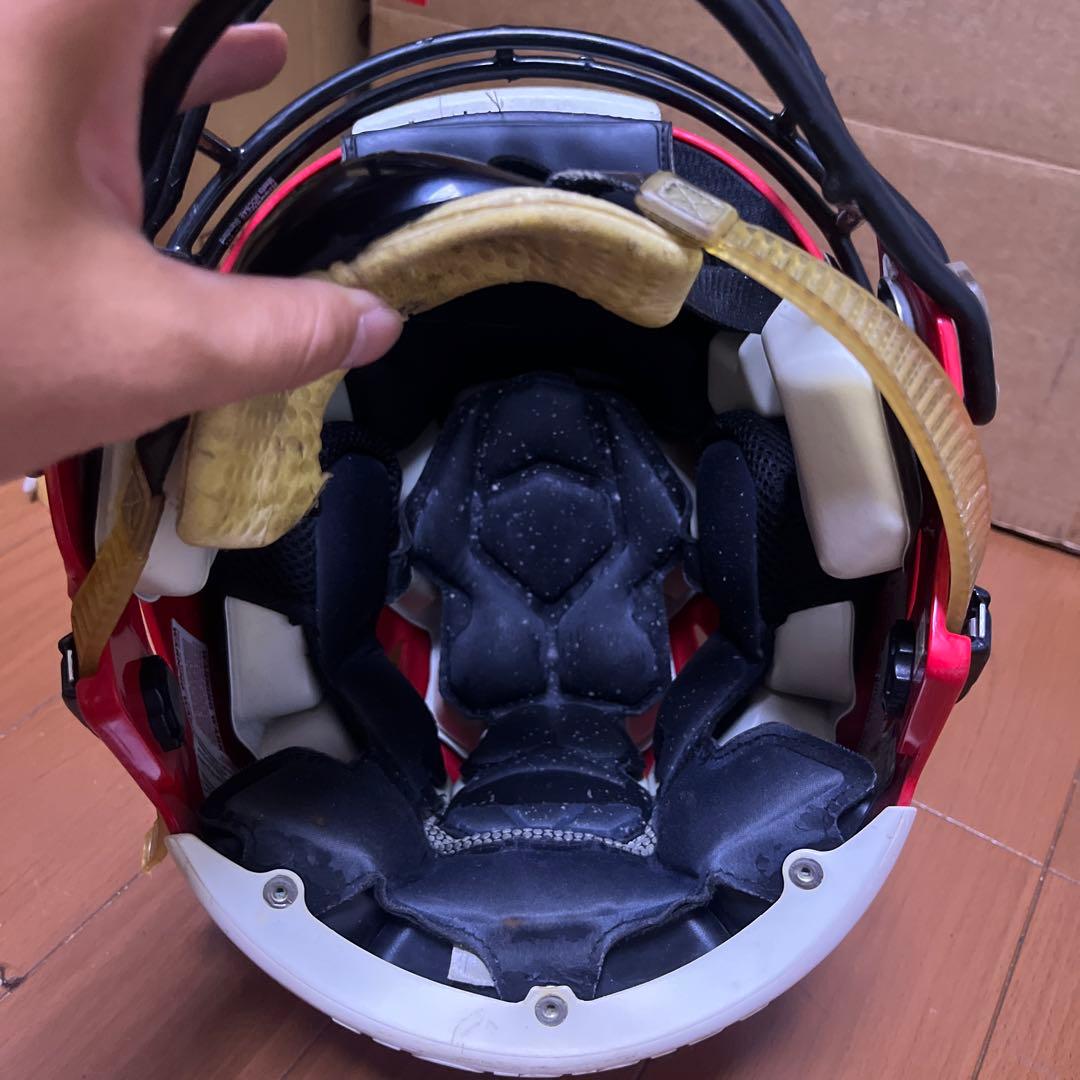 Riddell speed flexアメリカンフットボールヘルメット 赤 L