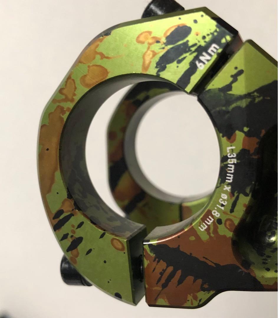 DMR BIKES liquid camo Green 　ステム＆ライザーバー