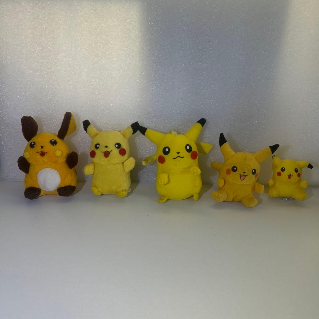 初期　レトロ　ポケモンフレンズ　2000年　ライチュウ　ピカチュウ　ぬいぐるみ