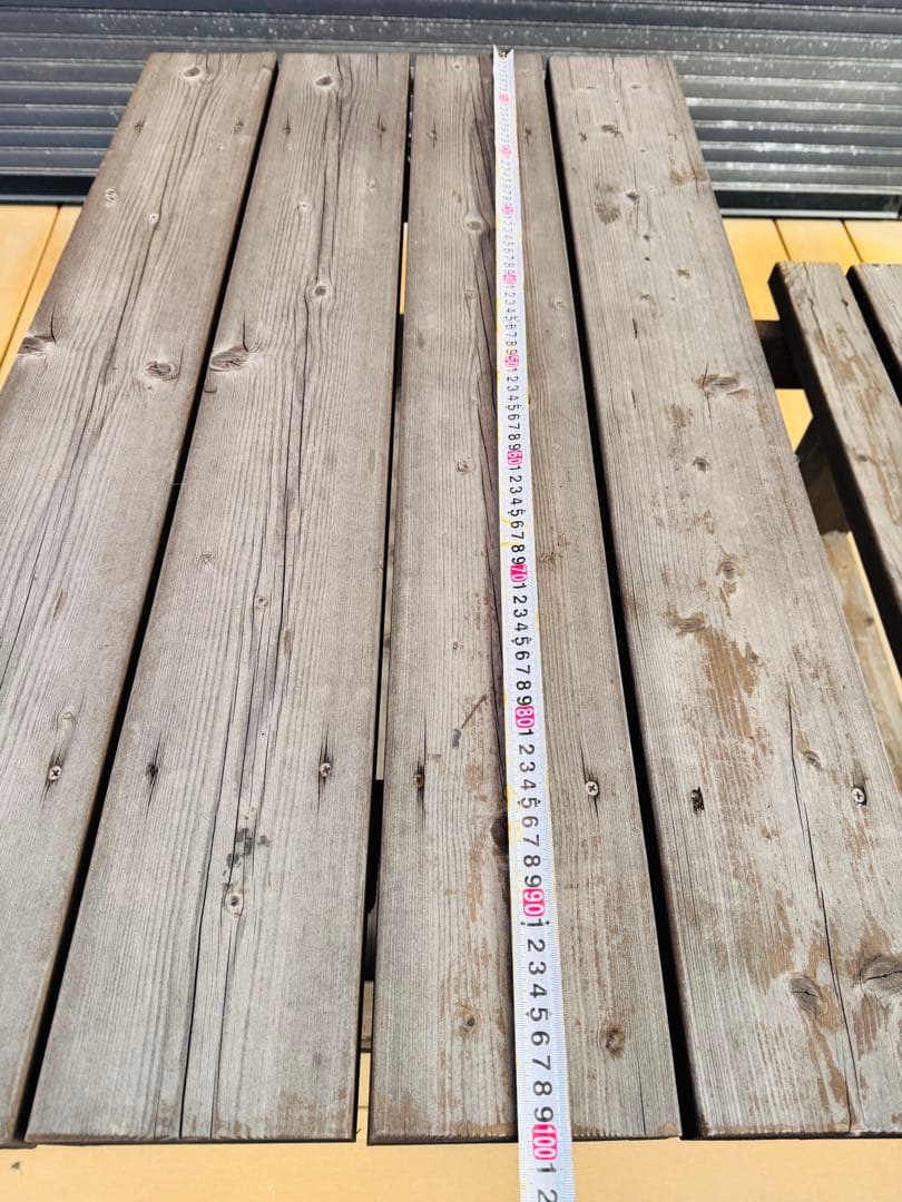 福岡発 アウトドア 手作り テーブル チェアセット 食卓机 椅子 木製