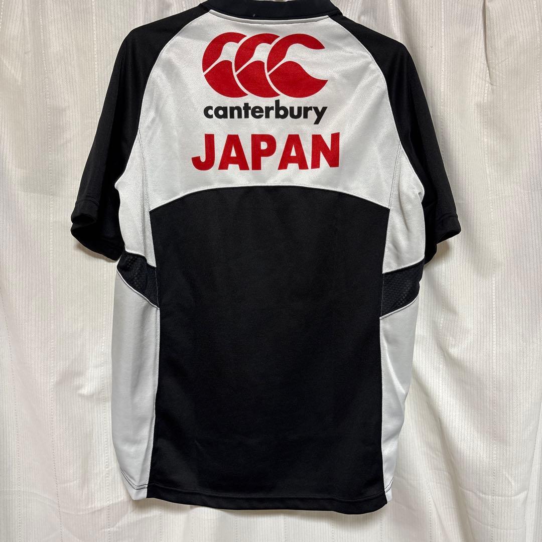 canterbury ラグビーシャツ 黒/白