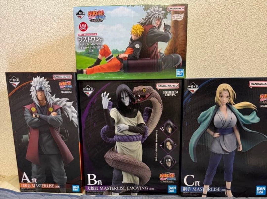 ナルト一番くじ　フィギュア4点セット