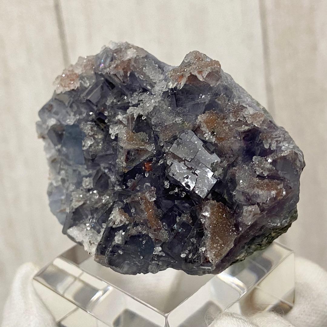 フローライト　クォーツ　蛍石　水晶　鉱物標本　原石　天然石　ストーン　インクル