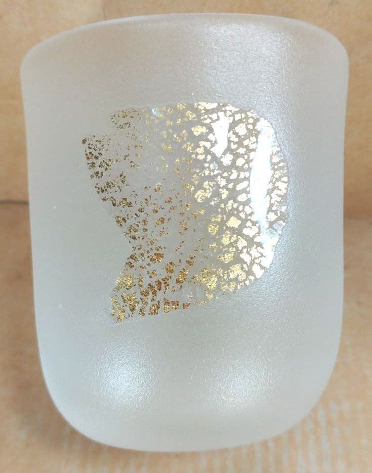 【本物保証】藤田喬平 手吹 三日月コップ(5個) 共箱 美品 ガラス工芸