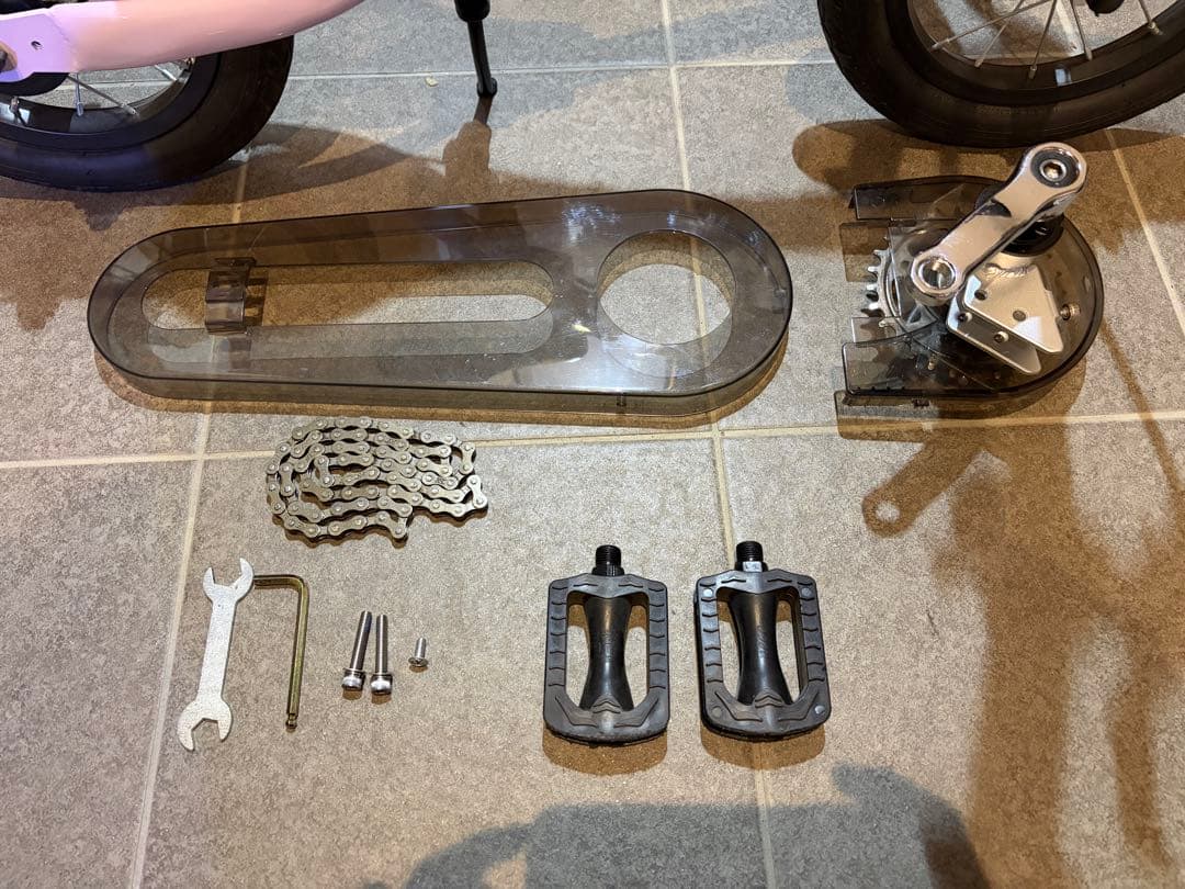 【美品】へんしんバイク2 パープル　幼児用自転車（ストライダー）