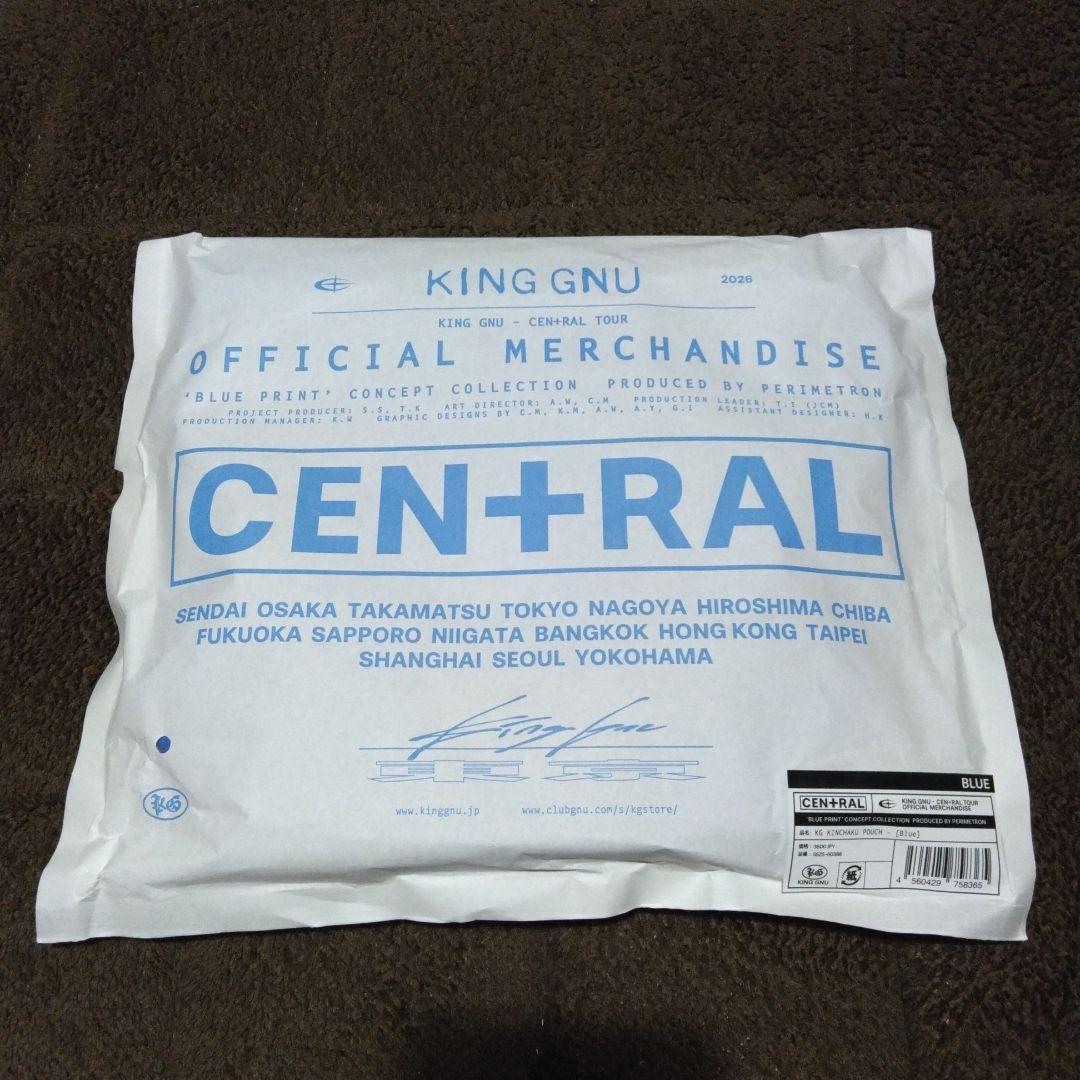 King Gnu CEN+RAL KG KINCHAKU POUCH [ブルー]