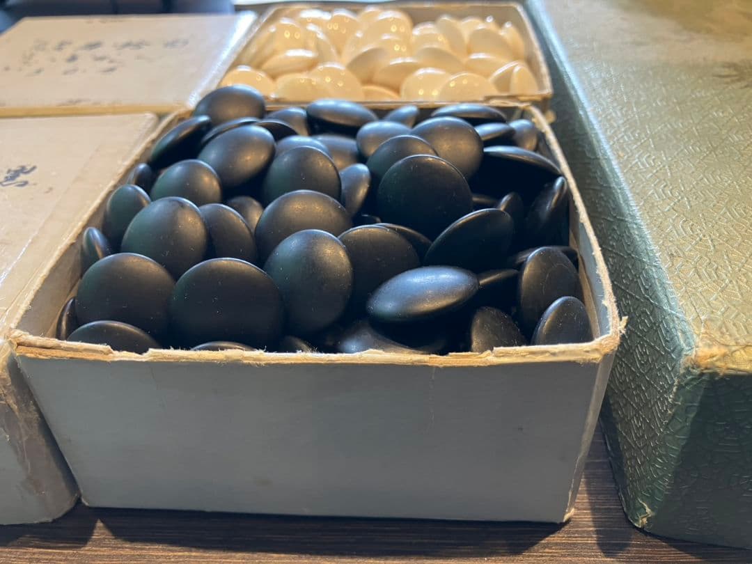 【日向特産　蛤碁石】本蛤白　本那智黒