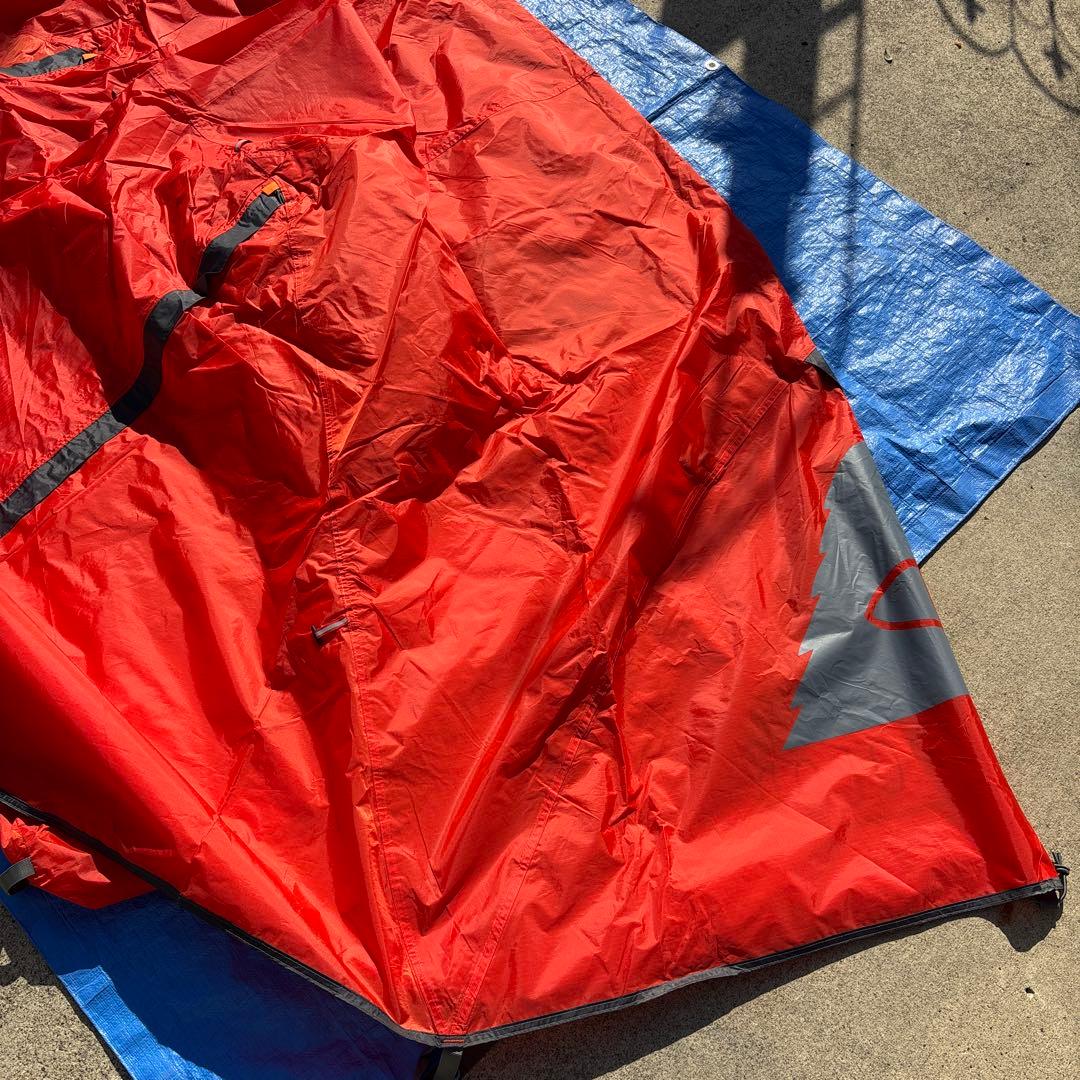 美品　POLeRポーラー　ONEMAN TENT 軽量　簡易設営　オレンジ　ソロ