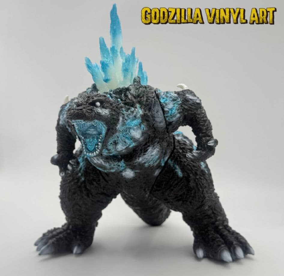 ゴジラ フィギュア てんつく工芸　アイスグローVer(ダメージカラー)