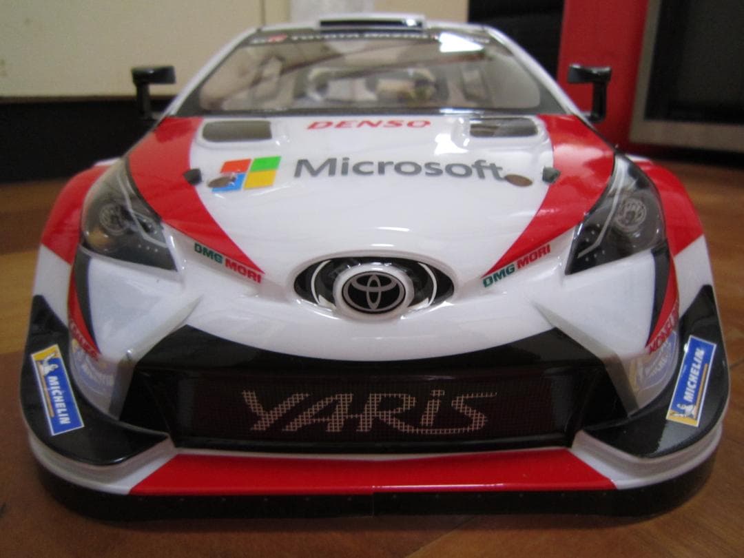 新品 1/10 タミヤ WRC ヤリス ボディ レース用 タイヤホイール8本付属