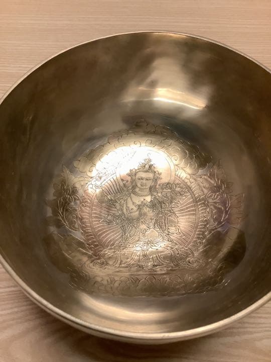 《 新品 》 ホワイトボウル　フルムーン　シンギングボウル　3点セット　u37