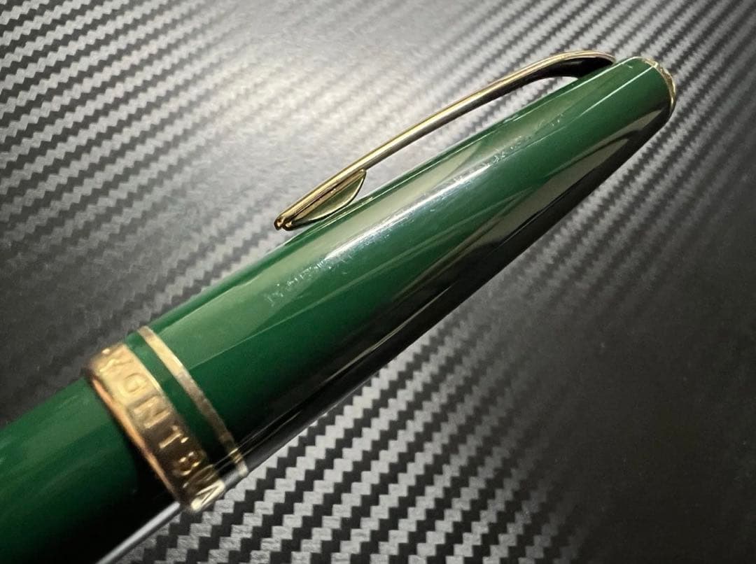 極美品 モンブラン ジェネレーション 万年筆 オリーブグリーン F 細字