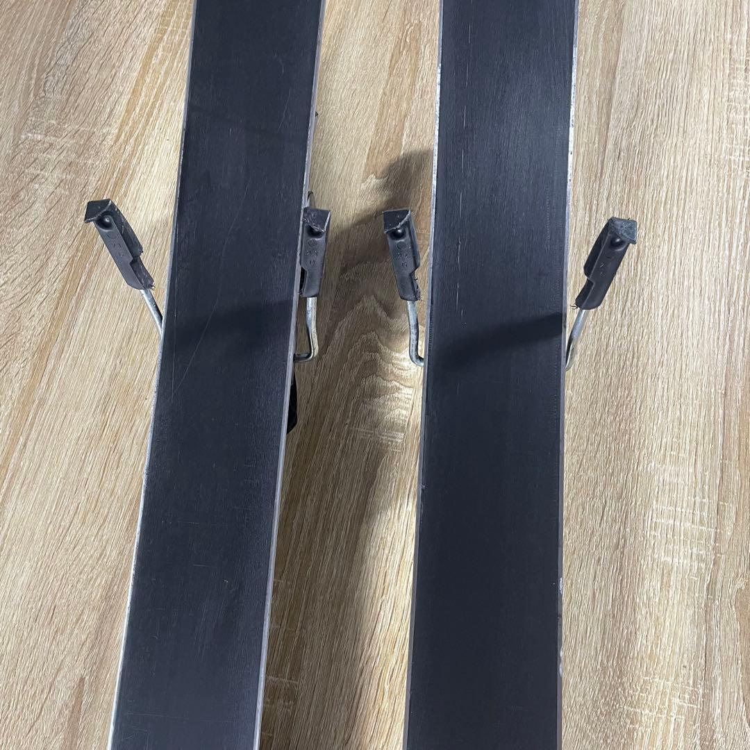 SALOMON162cm ROSSIGNOL26.5cmストック付きスキーセット