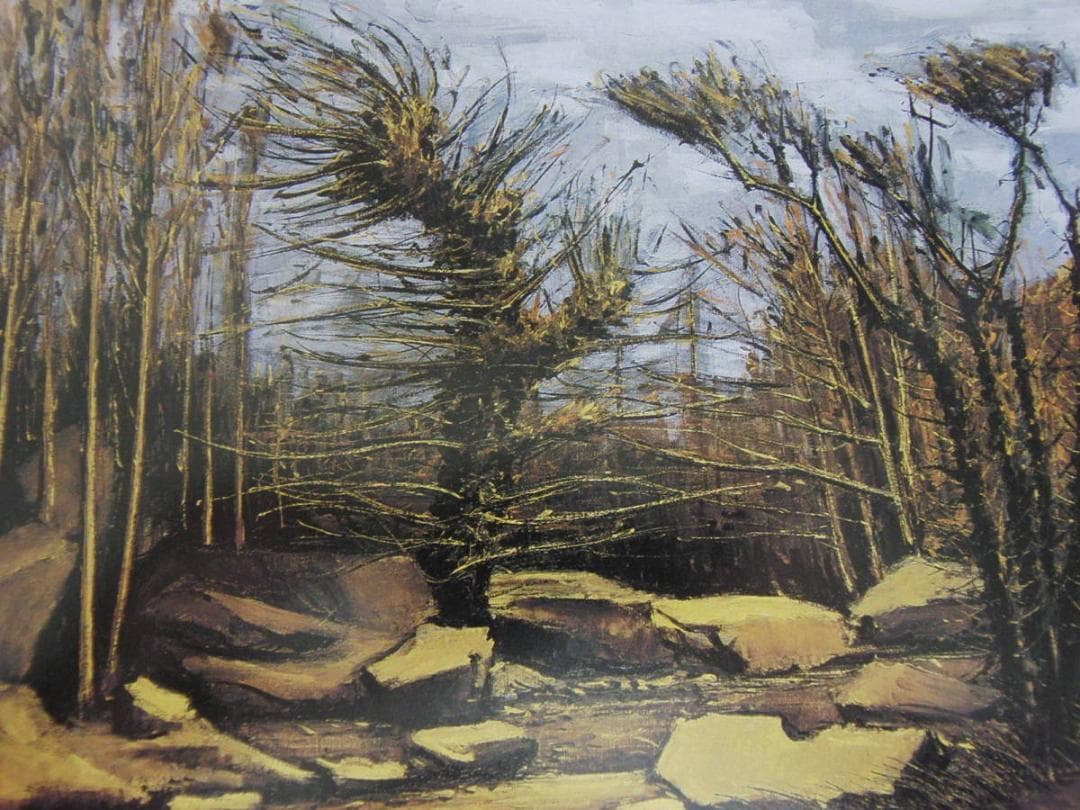 ベルナール・ビュッフェ「Foret de Fontainebleau」