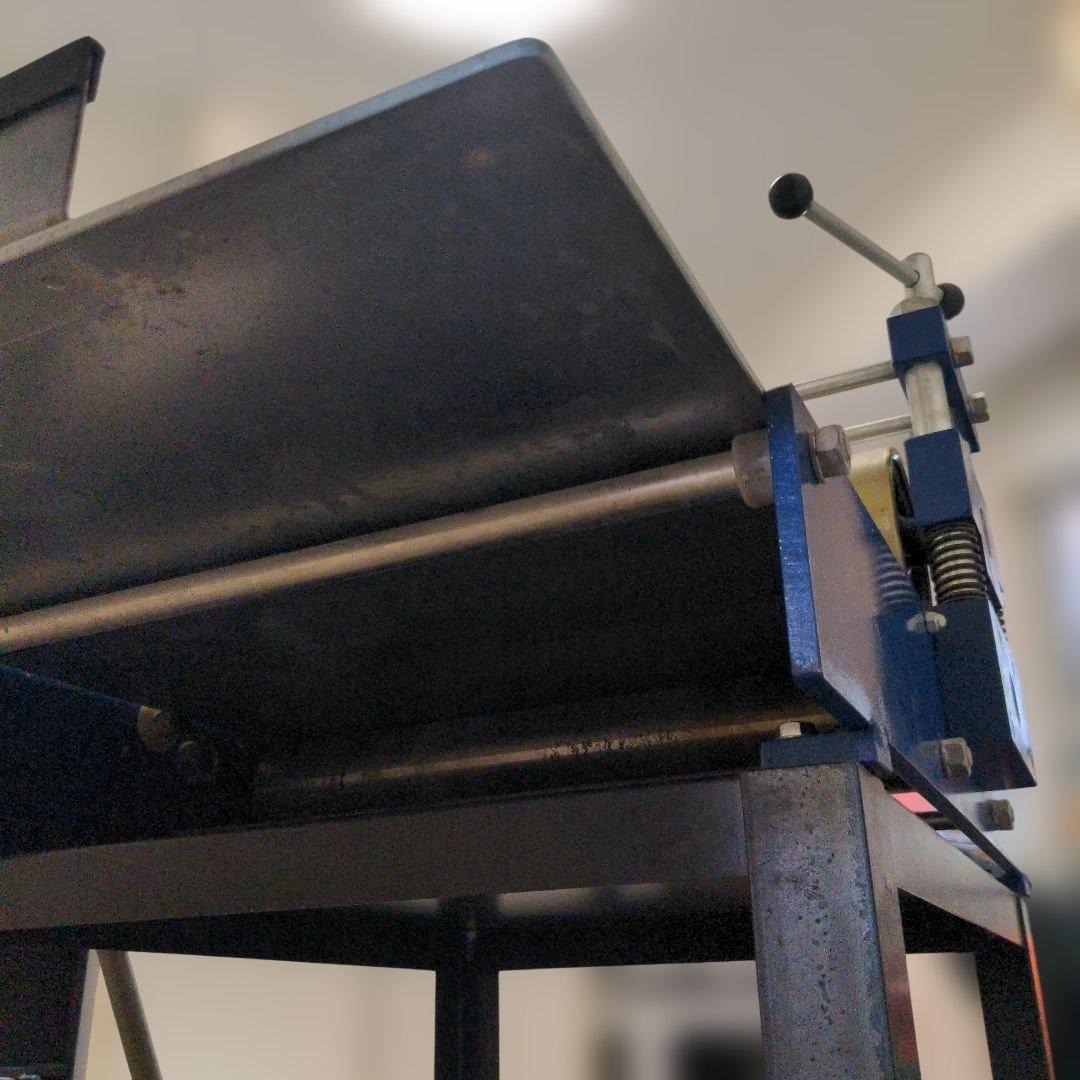 銅版画プレス機 新日本造形 SNP-17 プレス台付き ローラー幅45cm