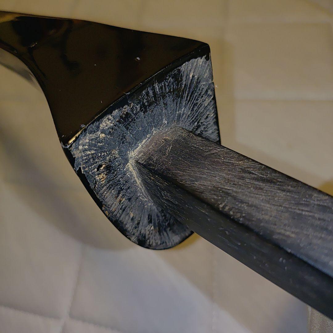 沖縄三線　黒木　棹単体　真壁型　463g　古き貴重な黒木