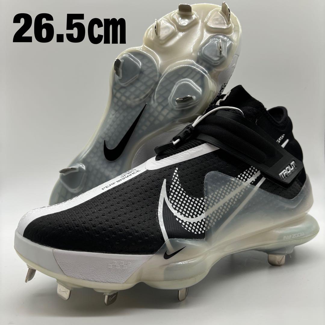 NIKE 野球 スパイク トラウト ブラック 黒 26.5㎝ ミドルカット