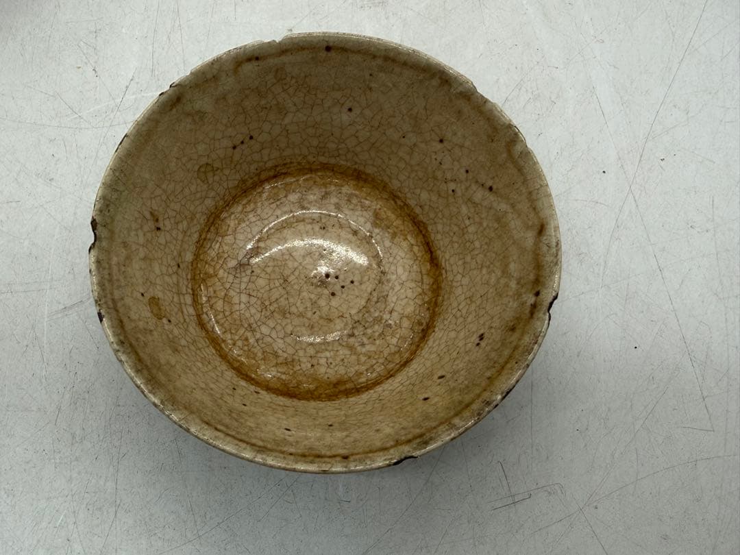 古清水　湯呑み5点　色絵　在銘　送料込み260202