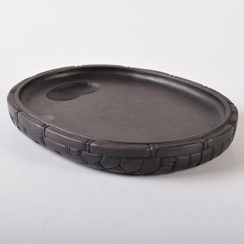 中国　書道具　端渓硯　時代箱付　M　R8260