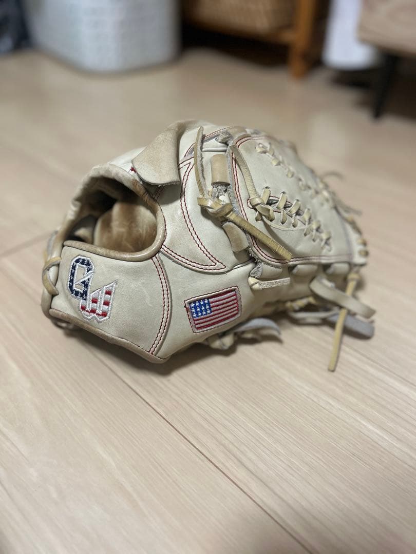 K*0様 【投手用】ＧＷレザー製 軟式グローブ アメリカ国旗デザイン