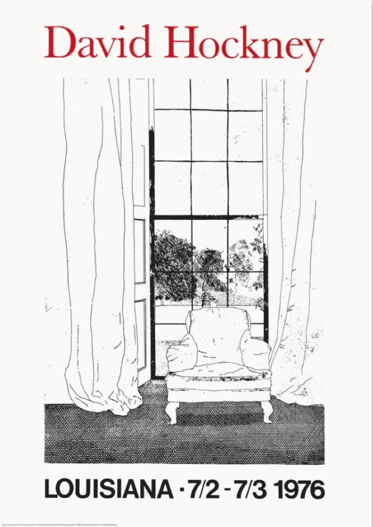 【残1枚】デイヴィッド・ホックニー展 海外ポスター④ A2版 Louisiana