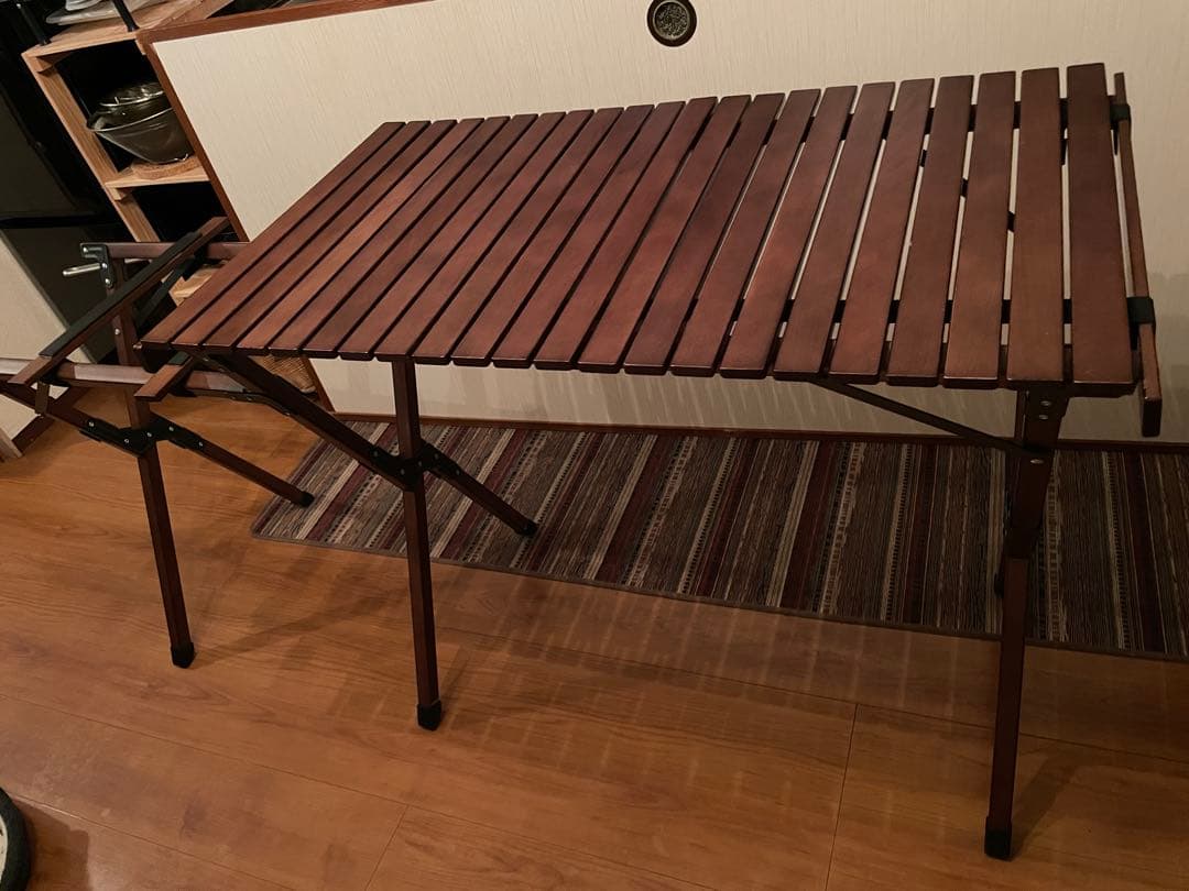 Hilander ウッドキッチンテーブル　ダークブラウン