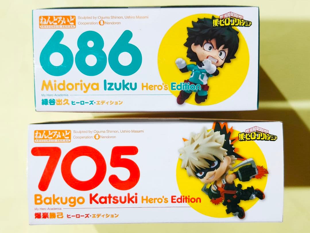 ねんどろいど　705 爆豪勝己 686 緑谷出久 ヒーローズエディション セット