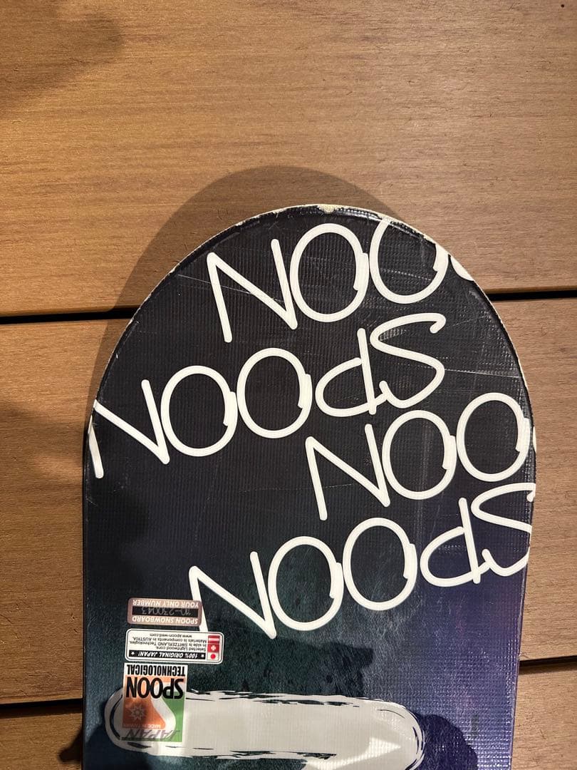 キッズスノーボード SPOON 110cm＋バイン＋ダイヤルブーツ　2023年