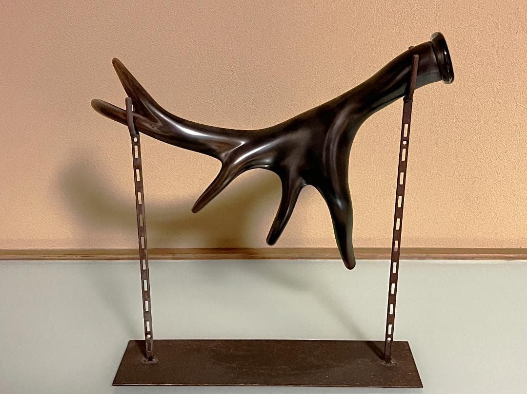 ガラス作家　frescoの辻野剛作品　特注台付き