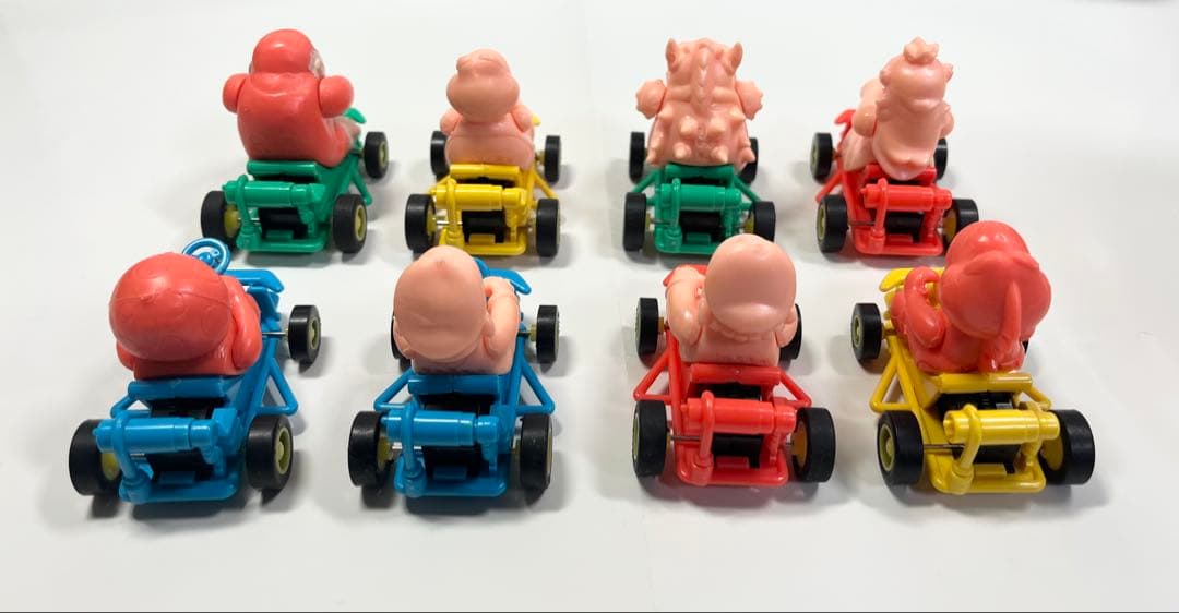 マリオカート　フィギュア　塩ビ　プルバック　マリオ　レトロ