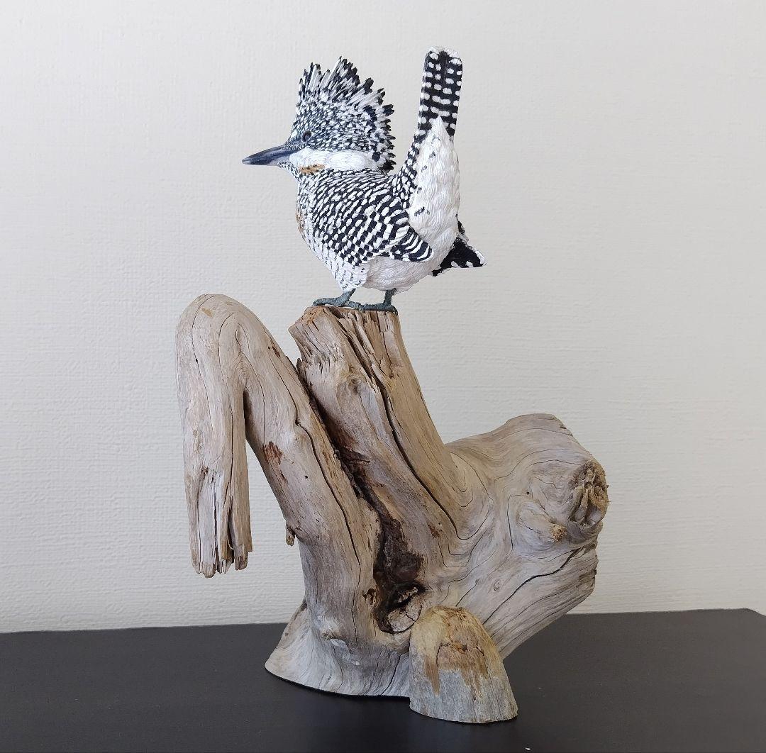 バードカービング”ヤマセミ”(山翡翠）40%スケール S.No.:B04711