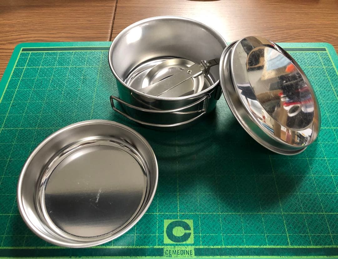  peak ステンレスパーソナルクッカー＆箸セット ポーチ付き 絶版品