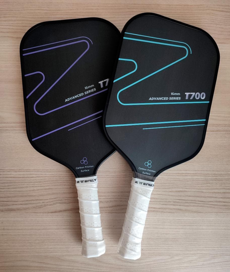 2個セット ピックルボール パドル T700 生カーボンファイバ 青い ZTY